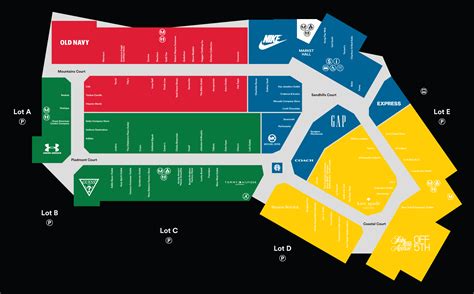 charlotte premium outlets center map.